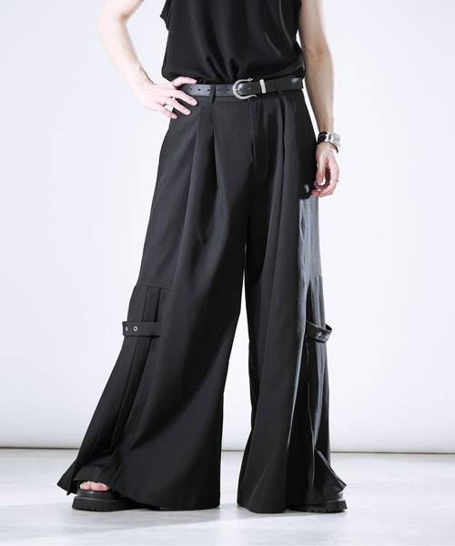 「Ellno Loset」 パンツ MEDIUM ブルーグレー メンズ_画像6