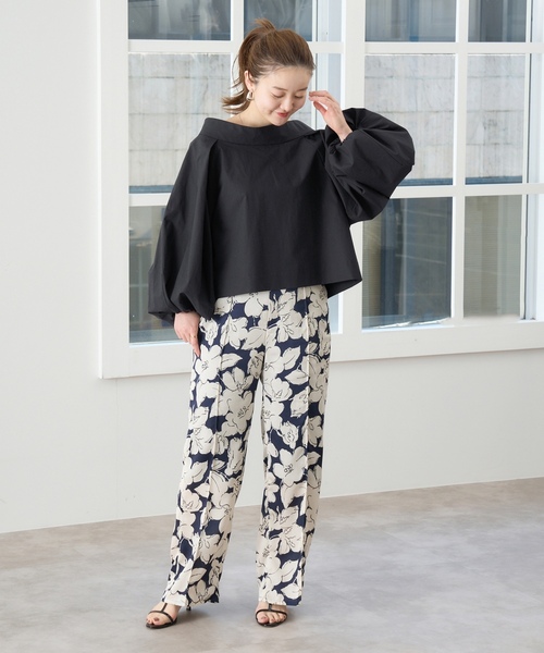 「IENA」 パンツ 38 ネイビー レディース_画像10