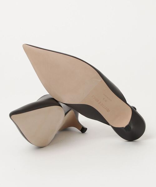 「ODETTE E ODILE」 ヒールサンダル 24.5cm ブラック レディース_画像3