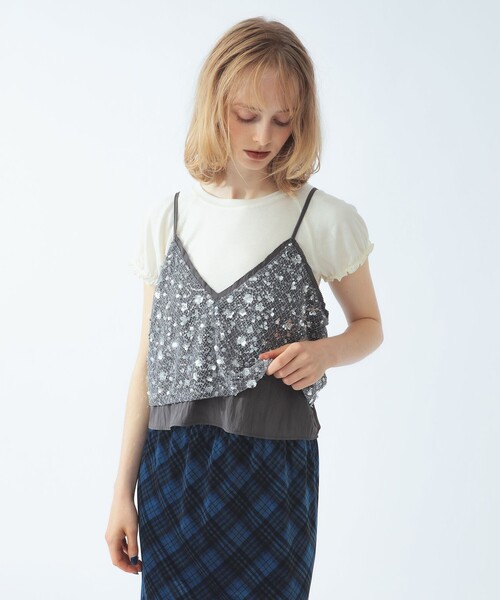 Henon. キャミソール レースサテンキャミソール : ZOZOTOWN Yahoo!店