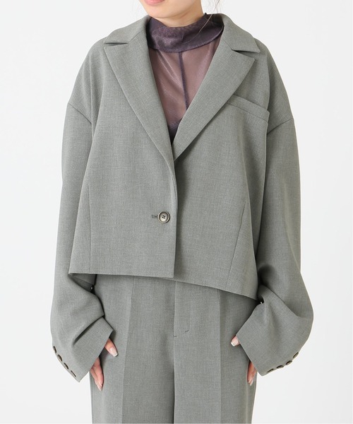 「CITYSHOP」 テーラードジャケット 38 グレー レディース_画像4