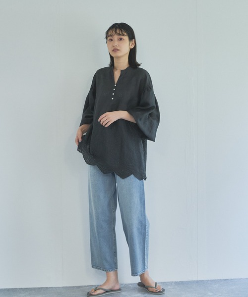 「Audrey and John Wad」 長袖ブラウス FREE イエロー系その他 レディース_画像5