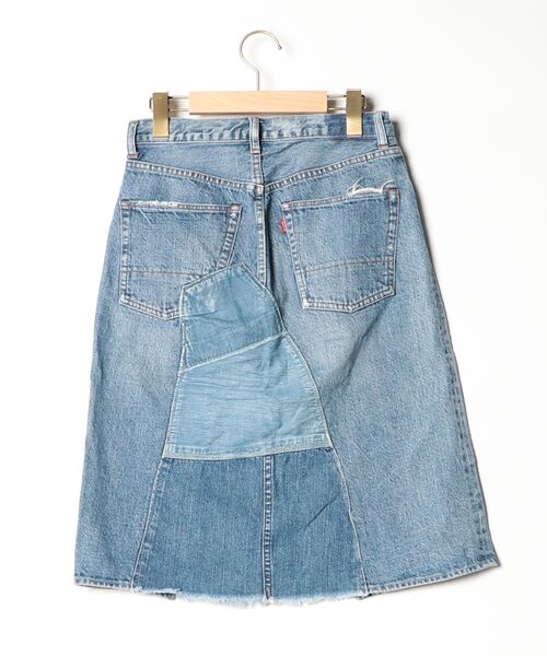 「DENIM DUNGAREE」 デニムスカート 14 ブルー レディース_画像2