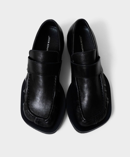 CAMPHOR WOOD ローファー GATHERED COW LEATHER LOAFER / リアルレザー