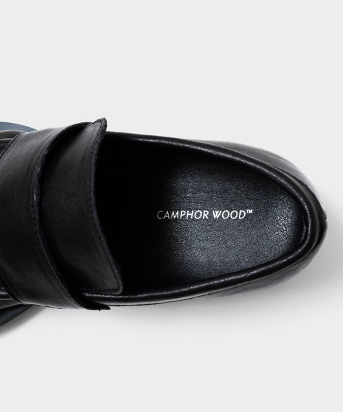 CAMPHOR WOOD ローファー GATHERED COW LEATHER LOAFER / リアルレザー