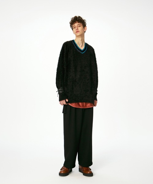 SHAREEF（シャリーフ） セーター ニット LONG SHAGGY PULL-OVER メンズ
