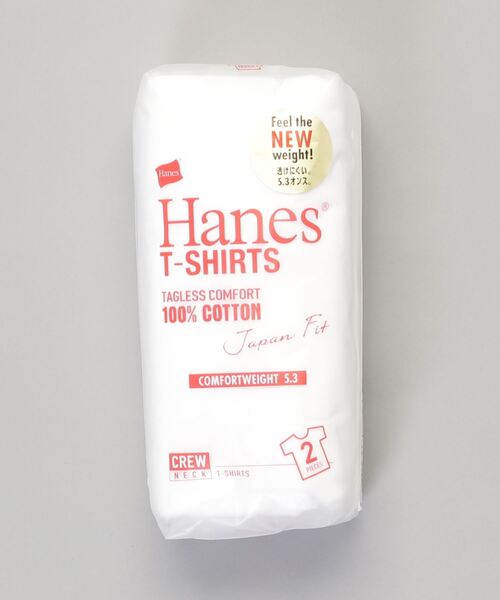 Hanes - nana  白無地Tシャツ2枚組 Mサイズ 4つ ヘインズジャパンフィット Hanes tシャツ 「HANES/ヘインズ」JAPAN FIT CREW