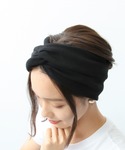 ヘアバンド リブカット幅広ターバンの詳細画像2