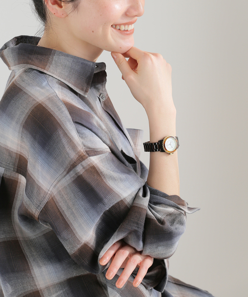 【美品】HIROB 腕時計 レディースウォッチ HIROB（ヒロブ） 腕時計 Sur mesure Mini Aneth / Gray レディース