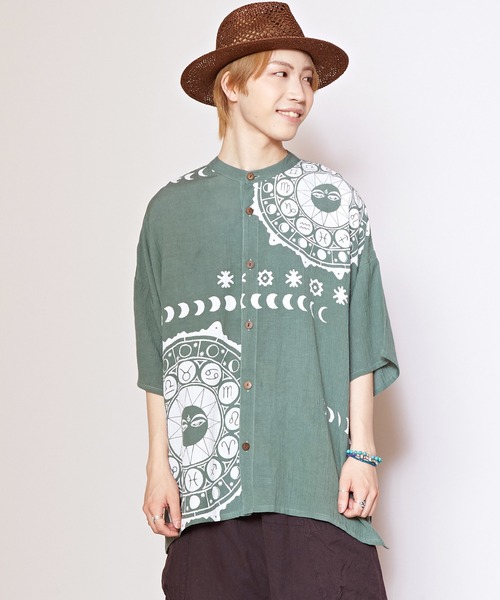 チャイハネヤオリセットアップ チャイハネ（CAYHANE） シャツ 「チャイハネ」サンムーンMEN'Sシャツ