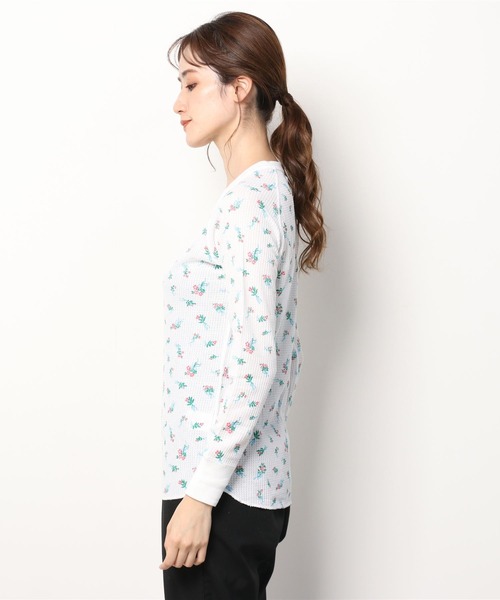 JEMORGAN（ジェーイーモーガン） tシャツ ワッフルブーケ柄クルー