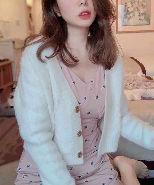 lissi Boutique ワンピース 「lissi Boutique」リボン付き花柄