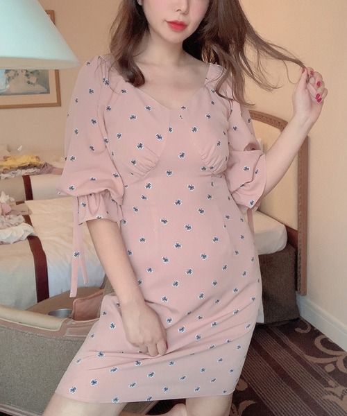 lissi Boutique　ドットワンピース lissi Boutiqueドットワンピース