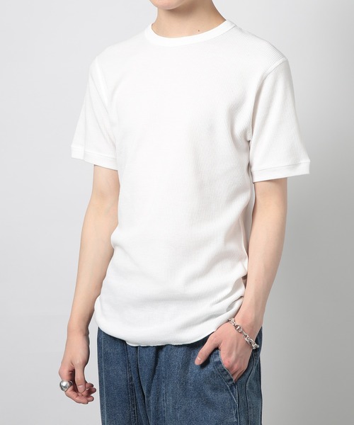 Healthknit tシャツ 「Healthknit」クルーネックワッフル半袖