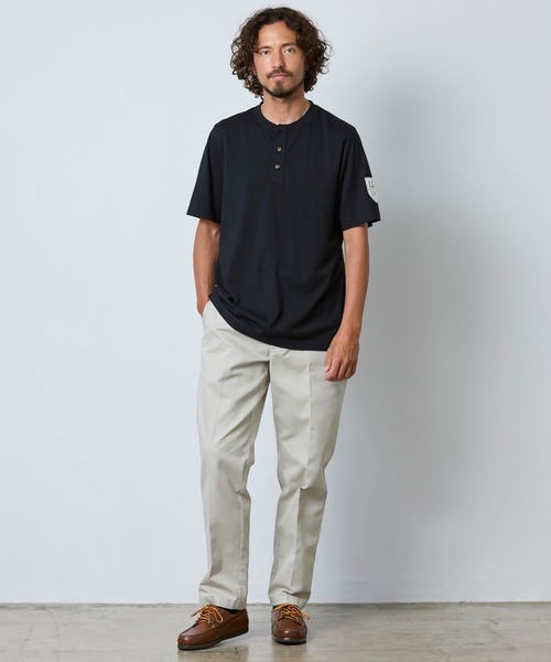 L.L.Bean（エルエルビーン） ヘンリーネック tシャツ ケアフリー・アン