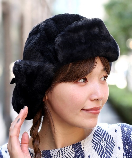 チチカカ キャップ 帽子 フェイクファーキャップ レディース