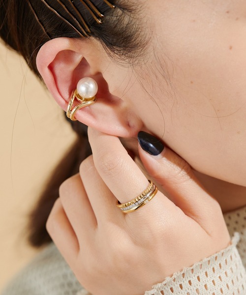 ear PAPILLONNER 指輪 リング 「WEB限定」ステンレスミックス3連