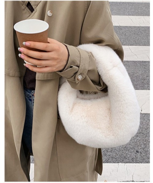 *paris*エコファー モコモコ BAG オフィシャルサイト限定カラー】エコファートートバッグ(バッグ