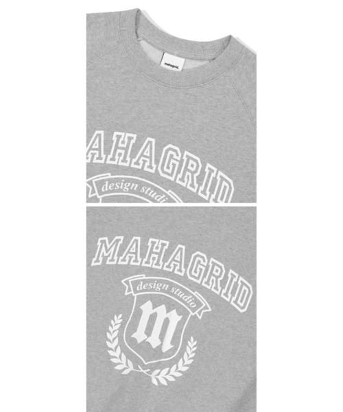 トレーナー スウェット 「mahagrid/マハグリッド」SHIELD SWEATSHIRT/シールド スウェットシャツ レディース メンズ MAHAGRID トレーナー スウェット 「mahagrid/マハグリッド