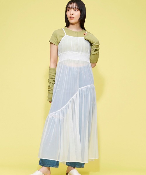ワンピース チュール キャミソールワンピース パーティー FOREVER21 ワンピース チュールキャミワンピース : ZOZOTOWN
