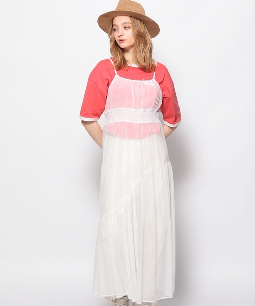 ワンピース チュール キャミソールワンピース パーティー FOREVER21 ワンピース チュールキャミワンピース : ZOZOTOWN