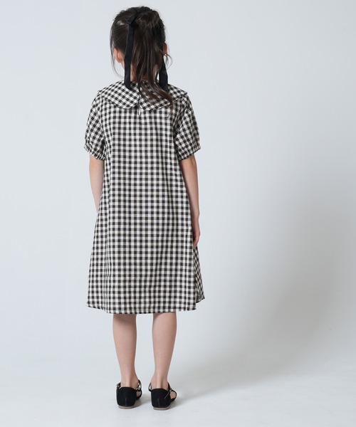 アニエスベーキッズ　ギンガムチェックワンピース 140 CHOPIN SALE セール 子供服 女の子 ワンピース キッズ ギンガム