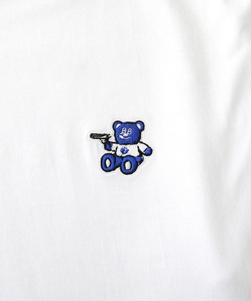 BadBlue tシャツ 「BadBlue 」BadBear Patch Tee White