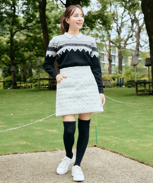 スカート 「CELFORD GOLF」 リバーシブル中綿スカートの画像