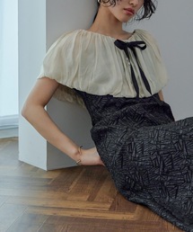 niana（ニアナ） ドレス マルチケープジャガードキャミワンピセット