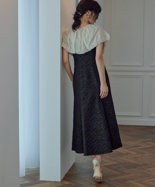 niana（ニアナ） ドレス マルチケープジャガードキャミワンピセット