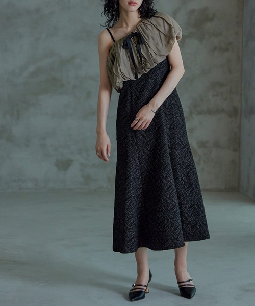 niana（ニアナ） ドレス マルチケープジャガードキャミワンピセット