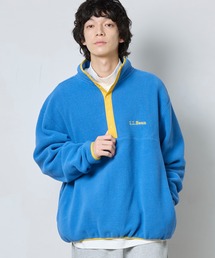 LLbean フリースプルオーバー　日本未進出時米国購入　80`sロゴ　ワイン L.L.Bean（エルエルビーン） ビーンズ・クラシック・フリース・プル