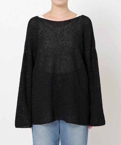 Spick＆Span ニット セーター カノコ編みペーパーヤーン2WAY
