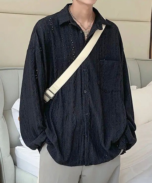 美品＊GEORGE’S レース2WAYシャツ George's ブラウス シャツ レース2WAYシャツ レディース
