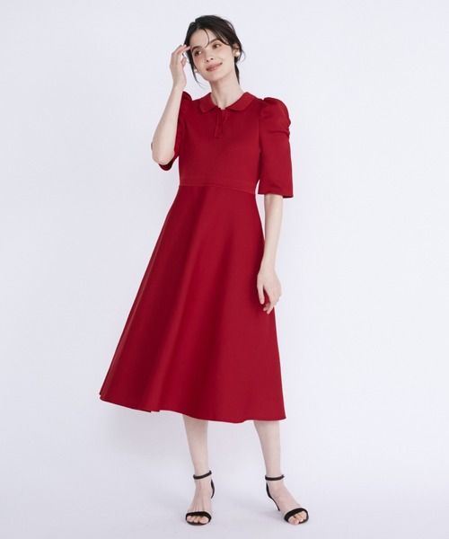 ワンピース 「M Maglie le cassetto」クラシカルポロワンピース  