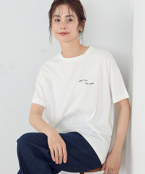 わんこワンさん専用 Salsation　ウェア　レディース　Tシャツ COMME CA ISM tシャツ 速乾 刺繍 ロゴ Tシャツ レディース