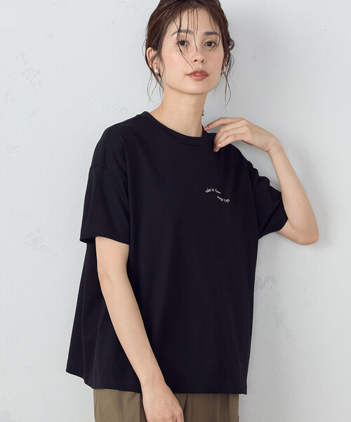COMME CA ISM（コムサイズム） tシャツ 半袖 速乾 刺繍 ロゴ Tシャツ 