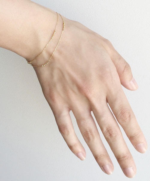 TAKE-UP（テイクアップ） ブレスレット K18YG2連ブレスレット