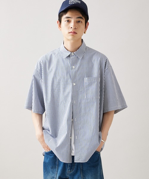 88様ご購入用　JORNAL STANDARD◇ジャーナルスタンダード◇メンズ JOURNAL STANDARD シャツ 「ZOZO限定」STRIPE OVER SH S/S