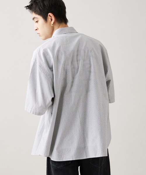 JOURNAL STANDARD シャツ 「ZOZO限定」STRIPE OVER SH S/S