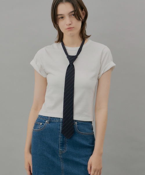 GIUNON ストール マフラー adjustable pinstripe tie