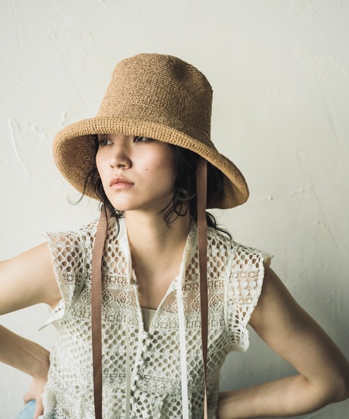 orient millinery sarah 麦わら帽子　黒 orient millinery sarah 麦わら帽子 黒 - メルカリ - 帽子
