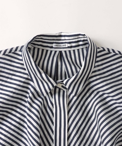 シャツ ブラウス balloon form stripe shirt(バルーンフォーム 