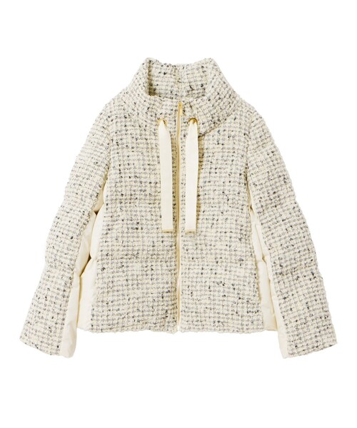 ANAYI（アナイ） ダウンコート ダウンジャケット リングツイード