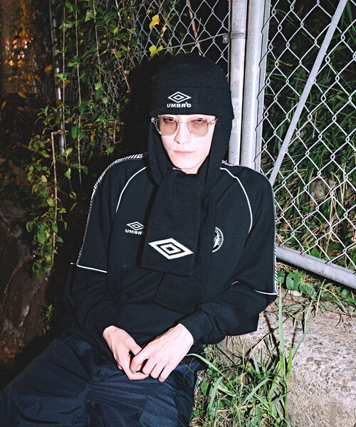 帽子 mix knit scarf umbro ニット帽 ニットキャップ UMBRO/アンブロ SP Scarf Beanie