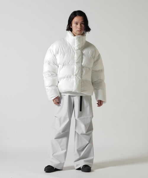 M ダンケシェーン NYLON STAND SHORT BLOUSON ホワイト