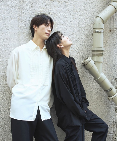 シャツ 「BLAYMORE」Dechine Pin-Tuck Dress Shirt メンズ レディース 