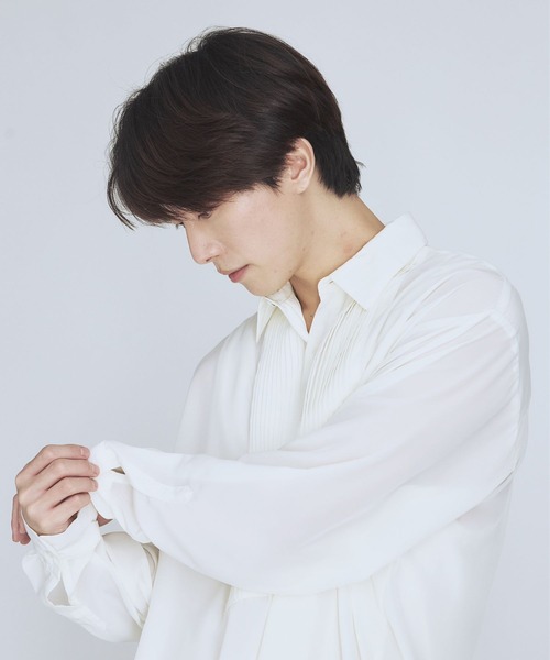 シャツ 「BLAYMORE」Dechine Pin-Tuck Dress Shirt メンズ レディース 