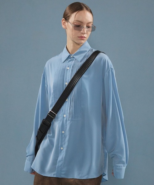 シャツ 「BLAYMORE」Dechine Pin-Tuck Dress Shirt メンズ レディース 