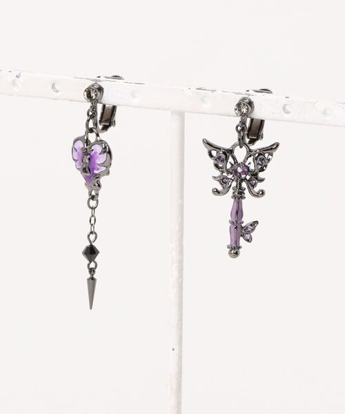 ANNA SUI イヤリング バタフライ鍵モチーフ イヤリング